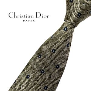 Christian Dior ネクタイスクエア柄 ドット柄 クリスチャン ディオール USED 中古 m1579