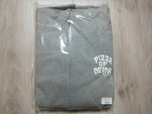 新品未開封 PIZZA OF DEATH PIZZA ZIP HOODIE GRAY XXL☆ピザオブデス グレー 灰 スウェットパーカー フーディ