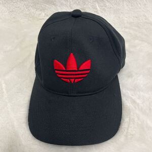 90s adidas アディダス キャップ 台湾製 スナップバック　ブラック