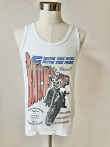 ARCHIVE [BACKBONE] バックボーン TANKTOP タンクトップ 白 古着 ノースリーブ バイカー y2k スカル japanese label lgb roen roar 