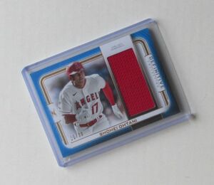 大谷翔平 2023 Topps Definitive Definitive Jumbo Relic Collection Blue ジャージ ユニフォーム