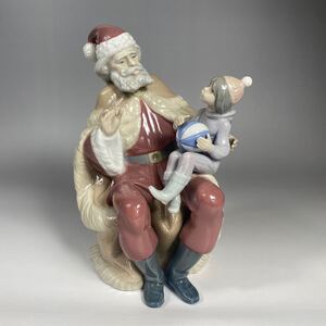 廃盤 リヤドロ 5711 Papa Noel A Christmas Wish LLADRO フィギュリン クリスマス サンタ 陶器人形 置物 インテリア 陶器 サンタさん