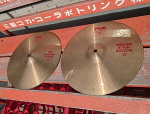 パイステ 2002 ミディアム ハイハット 13インチ　Paiste HI-HAT ジルジャン　sabian シンバル