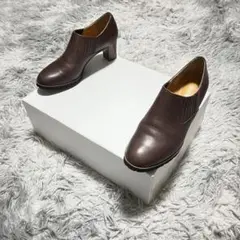 【美品】REGAL 本革 サイドゴア ブーティ BROWN 日本製