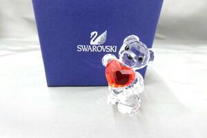 29342 ★ SWAROVSKI スワロフスキー クリスベア ハートフォーフォーユー 置物 箱付き ★ 中古品 長期保管品