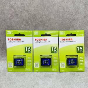 J1104★未開封品 3個まとめて　東芝 TOSHIBA MU-B016GX [microSDHCカード 16GB CLASS10] 