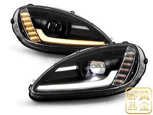 ★新品　左右セット★　フルLEDモデル登場【特注日本光軸モデル】シボレー　コルベットC6 ファイバーLED　ヘッドライト　Z06　C7スタイル