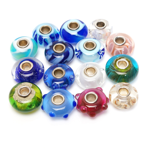 トロールビーズ 15点 セット Trollbeads ブルー パッド LAA 925