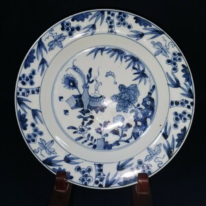 中国 染付皿 18世紀 