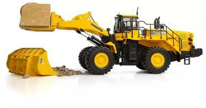 送料無料★Universal Hobbies UH8153 Komatsu WA600-8 Four Wheel Loader Stone Handler 1:50