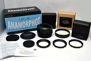 美品！ SLR Magic Anamorphot 1.33x 50 ＆ Achromatic Diopter　アナモフィックレンズ　ディオプター付属！　元箱付き！　シネ　アダプター