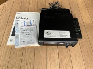 ジャンク中古Sony MDS-102 MINIDISK RECORDERリモコン付き