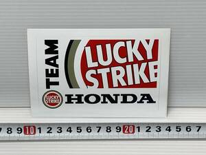 111 〓 当時物　ラッキーストライク　ホンダ　ステッカー　TEAM LUCKY STRIKE HONDA