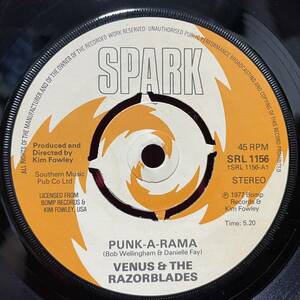 ◆UKorg7”s!◆VENUS AND THE RAZORBLADES◆PUNK-A-RAMA◆