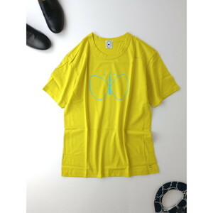 mina perhonen ミナペルホネン 東京スカイツリー 限定Tシャツ L hane to tree カットソー イエロー 黄色