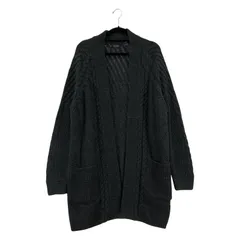 ZARA MAN　ザラマン ケーブル編み ショール カーディガン sizeEUR M/ダークグレー