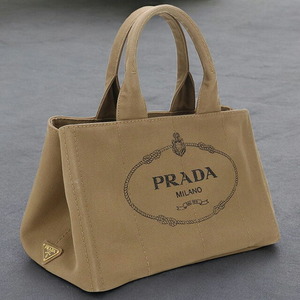 中古 プラダ トートバッグ レディース ブランド PRADA カナパ トートバッグ ブラウン バッグ