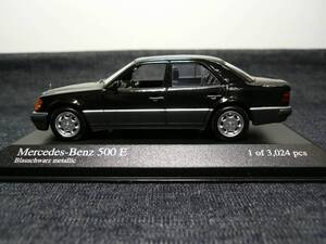 ミニチャンプス 1/43　メルセデス ベンツ 500E 1990年　難あり品