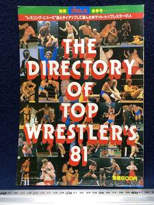 1981年 別冊 プロレス 春季号 米マット トップレスラー81人 昭和56年発行 ベースボール マガジン社 古本 古書 古雑誌 NWA AWA WWF 珍品