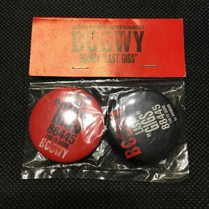 新品 未開封 BOOWY LAST GIGS 88445 缶バッジ 2個セット バッジ 氷室京介 布袋寅泰