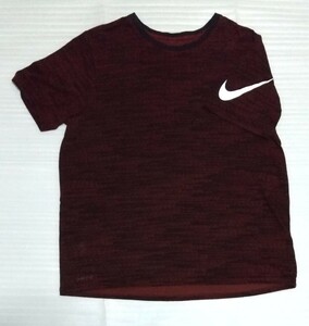 ☆THE NIKE ティー ナイキ ストレッチ 半袖Tシャツ サイズXL スポーツ ウェア ティー 白エンジ黒オレンジ茶色グラデーション文字レタリング