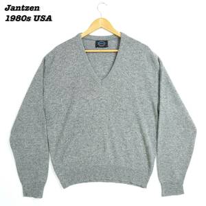 Jantzen V-Neck Sweater 1980s USA XL SWT2341 Vintage ジャンゼン Vネック セーター 1980年代 アメリカ製 ヴィンテージ