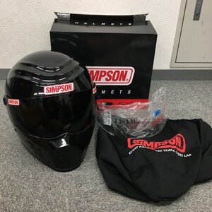 F327-H18-3441 SIMPSON シンプソン ヘルメット OUTLAW 61cm BLACK 箱収納袋有 SGマークあり