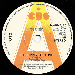 英7 Toto Ill Supply The Love SCBS7157PROMO CBS /00080