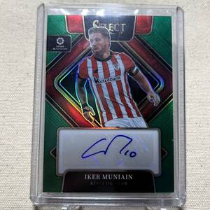 【1st No!】 Iker Muniain Green Prizm Auto /5 2022-23 Panini Select La Liga Soccer Prizm