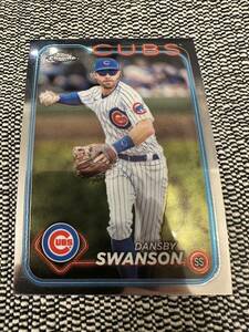 Topps Chrome 2024 Dansby Swanson Chicago Cubs ダンズヒースワンソン