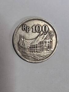 ★インドネシア　100ルピア白銅貨　1973年