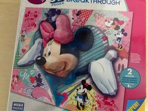 Disney、3Dパズル、BREAK THROUGH、ディズニー、3Dパズル、ミニーマウス、内袋未開封品、希少品