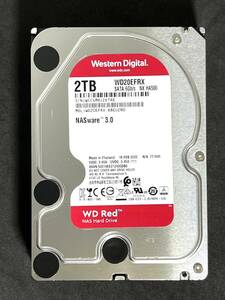 【送料無料】　★ 2TB ★　WD Red / WD20EFRX　【使用時間：1182ｈ】 2020年製　良品　Western Digital RED　3.5インチ内蔵HDD SATA