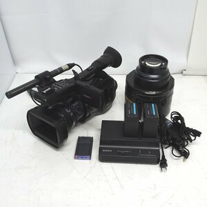 SONY PMW-EX1R XDCAM EXカムコーダー（使用時間1071H、バッテリー/チャージャー/ワイコン/マイク/SxS-1付き）【中古/難あり動作品】#405267