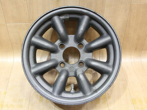 B362 旧車 希少 軽量 ワタナベ Bタイプ 13X6J+22 PCD101.65 1本 ローバーミニ 旧型 ミニ MINI ミニクーパー 珍品 手渡し可能です 山梨県