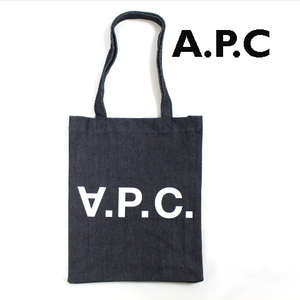 アーペーセー　LAURE　定番ロゴデニムトートバッグ　A4サイズ　A.P.C