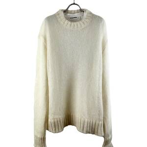 JILSANDER(ジルサンダー) Back Print Inner Tshirt Longsleeve Knit Sweater (beige)