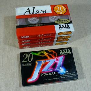 カセットテープ　ノーマル　AXIA　A1SLIM-20 x4　/　J