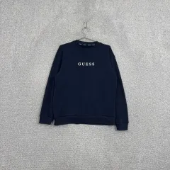 【雷市場（ポンジャン）商品韓国直送】 GUESS(ゲス) カジュアル ロゴ メンズ ネイビー パーカー 95 （ M ）