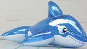 シャチ　ブルー　フロート　空気ビニール風船　浮き輪　レア　新製品　新品未開封　日本未発売　Inflatable World製