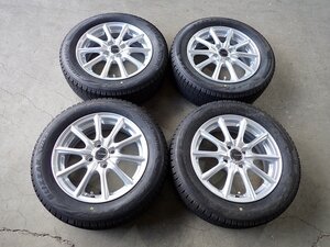 YS13054【送料無料185/60R15】ヤリス ヴィッツ アクア等 トヨタ純正ナット対応 中古スタッドレス ●15×5.5J 100/4H ET45●1円スタート