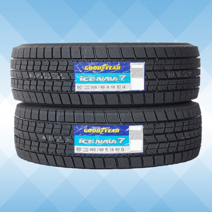 205/60R16 92Q スタッドレスタイヤ GOODYEAR グッドイヤー アイスナビ ICE NAVI7 24年製 正規品 送料無料 2本税込 \27,900より 1