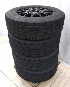 スタッドレスタイヤ 225/65R17 4本セット 8~9分山 102Q 17×7J PCD100×5H オフセット38 アイスナビ ICE NAVI SUV GOOD YEAR 中古