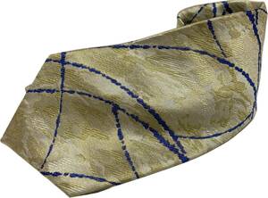 アメリカ製 ビルロビンソン ネクタイ イエロー系 bill robin son necktie made in usa シルク silk 米国製