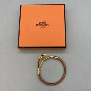 K04027 エルメス ブレスレット ジャンボブレス レザー アクセサリー レディース ナチュラル 革製 ブレスレット HERMES