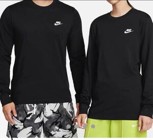 NIKE NSW クラブ ロンT 黒 XL 送料無料 ナイキ ロングスリーブ ブラック AR5194010