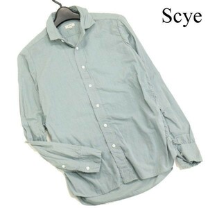 Scye サイ 通年 シャーリング♪ 長袖 コットン シャツ ブラウス Sz.38　レディース 日本製　D3T00050_1#C