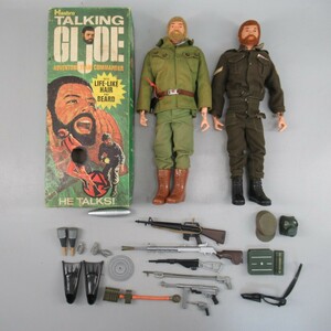 1円〜 ハスブロ HASBRO GIジョー G.I.JOE トーキング 1964 アメリカ 当時物 ビンテージ 昭和レトロ 計2点 フィギュア 206-2720321【O商品】