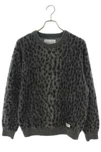 ワコマリア LEOPARD MOHAIR KNIT SWEATER サイズ:S レオパードモヘアニット 中古 BS99