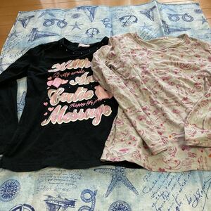 女の子長袖Tシャツ 2枚セット 150 UT CRT